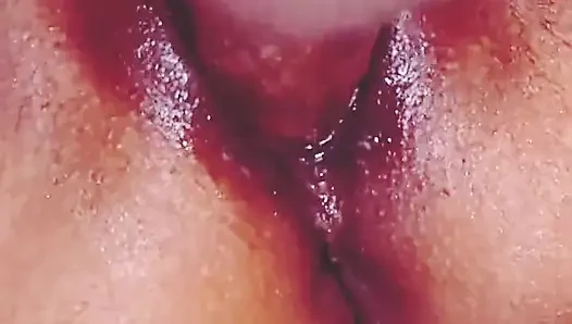 Aman licked Monica's and drained the water