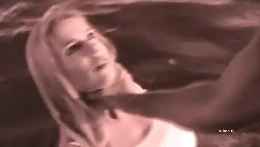 A River of sperm for a hot blondie slut
