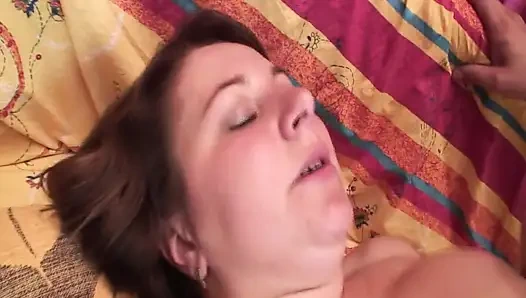 Chubby Slut Fucked Hard - Pale and Cum Swallowing