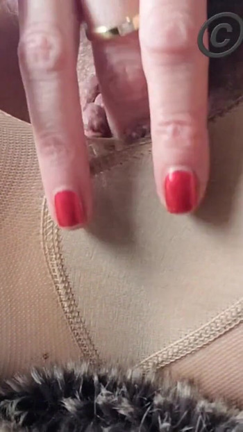 Stunning moment from "homemade closeup sexy milf munichgold masturbates in nylons please jerk off with me and have fun"