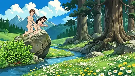 Neelam bhabhi jungle me fake cock chut me dal rahi thi, Raju comes and fucks Neelam ki bade lund se chudai karta hai.