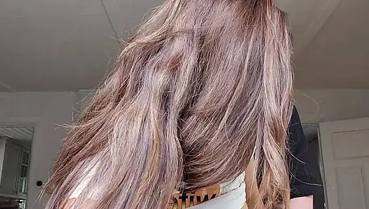 Amazing milf gets fucked hard and gets a huge creampie see it dripping out from her pussy.