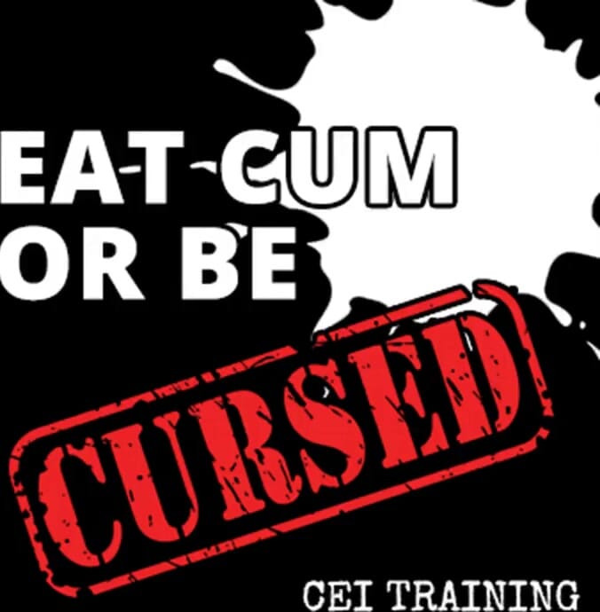 AUDIO ONLY - Eat cum or be cursed CEI training