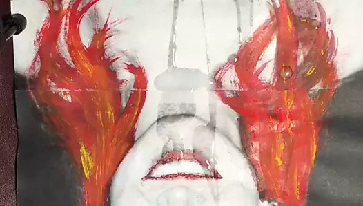 jassflower'ın büyük göğüsleri üzerinde Cumtribute