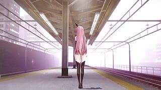 Mmd R-18 anime meisjes sexy dansclip 124