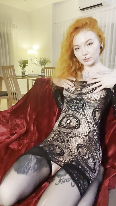 Horny Redhead Masturbating & Fingering Pussy