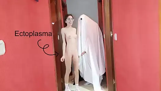 Spooky Ghost Fucks Adorable Teen