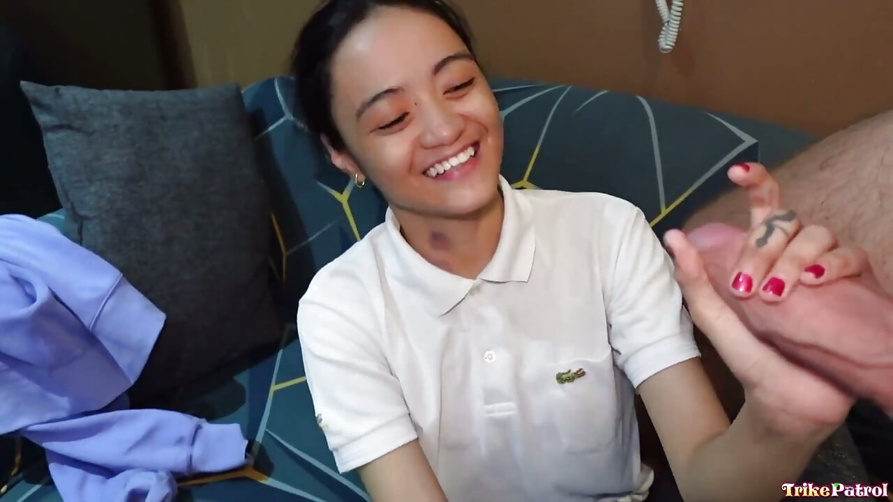 Trikepatrol Pale Asian Goes Hard with Her Sex Game