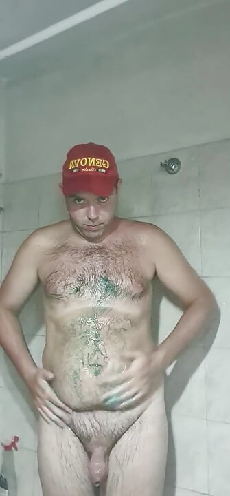 naked boy in the shower