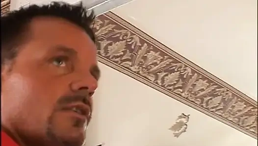 Black maid pussy fucking big cock sucking in the bathroom...cum in mouth