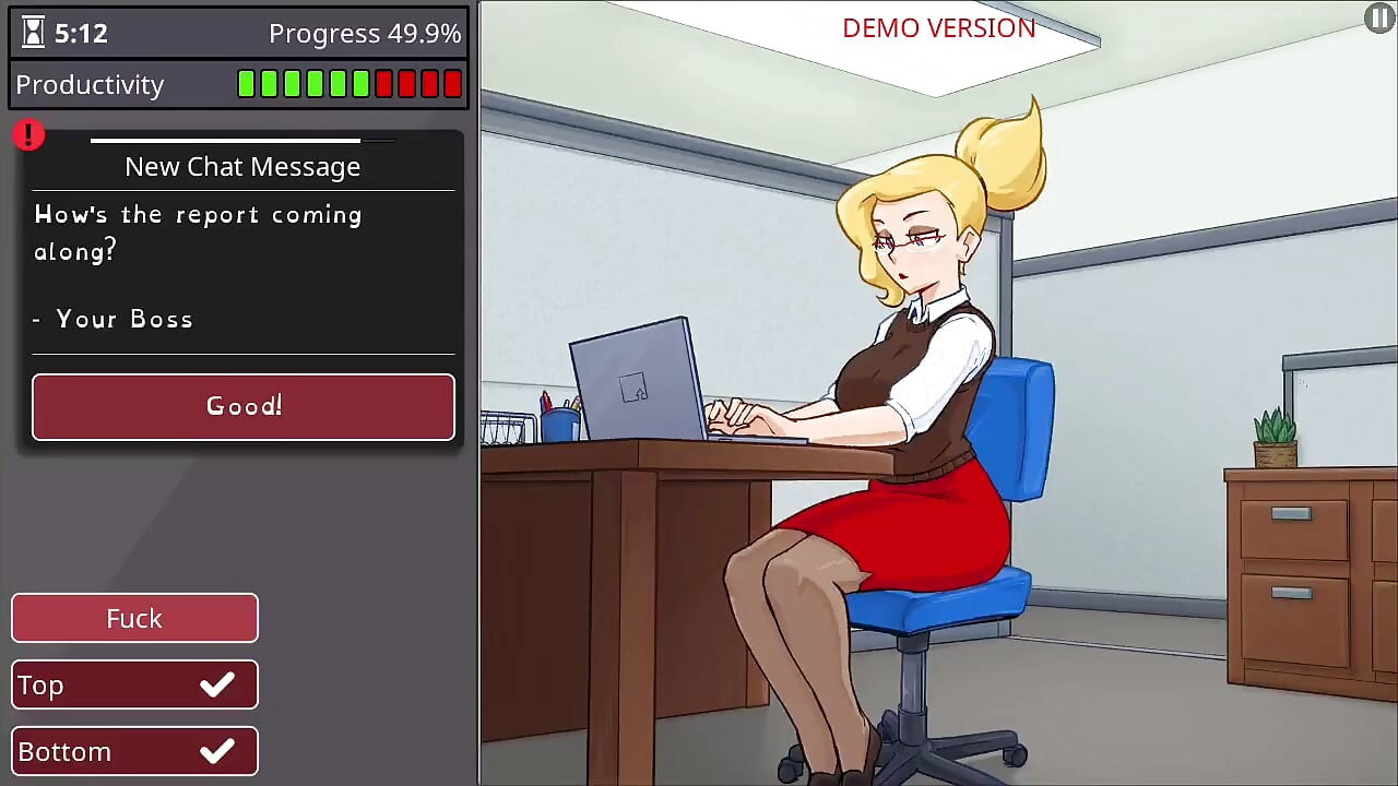 Girl with big boobs and big ass takes monster cock - barely working gameplay
