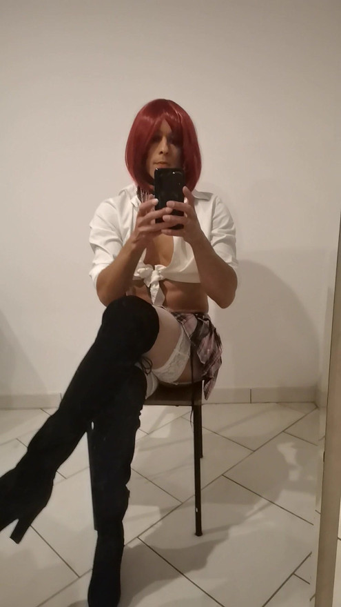 Cosplay, Redhead Schoolgirl