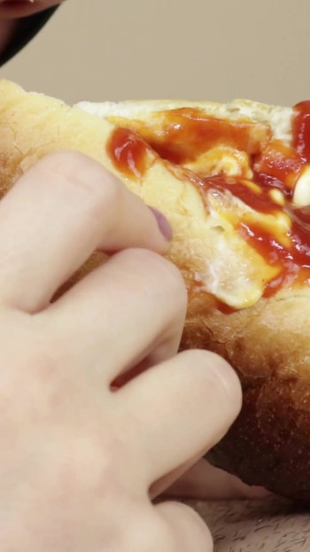 Emotional moment from "A cock finished in my special hotdog"