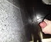 Cumshot in the restroom at school