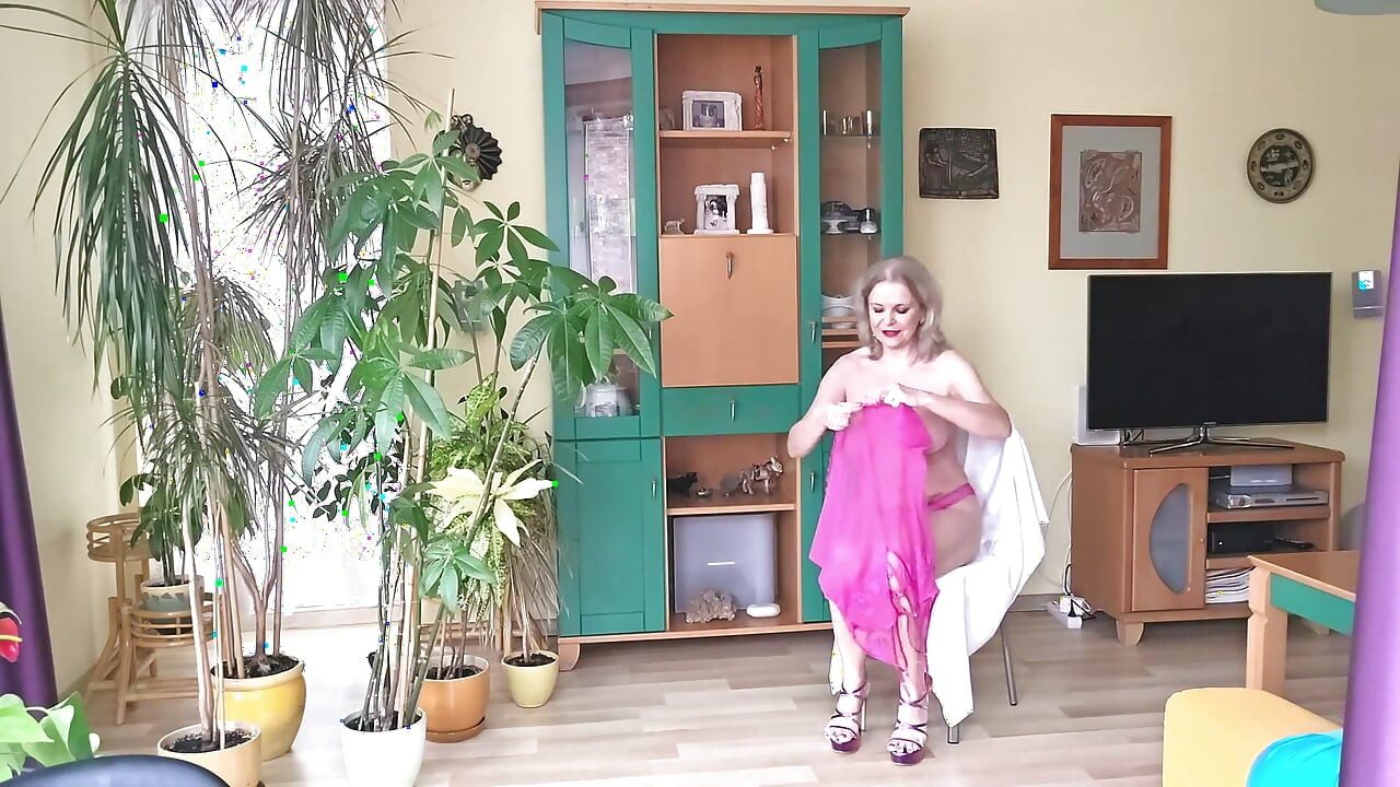 MILF Dressing up Different Sexy Lingerie