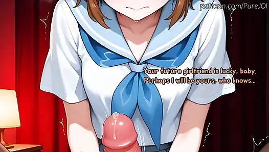 Endure 3 hot students to taste Satsuki's magnificent body (Sex JOI)