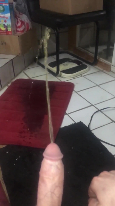 Unforgettable moment from "My Hard Dick Pissing on Floor and Spreading My Legs Compilation 1"