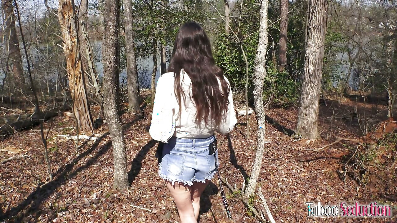 Going on an Outdoor Hike for a Secret Fuck with My Sexy Stepmom - Amiee Cambridge