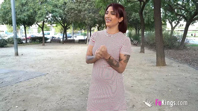 Old man surprises a young babe with his HUMONGOUS COCK. Now she's crazy for fucking him!