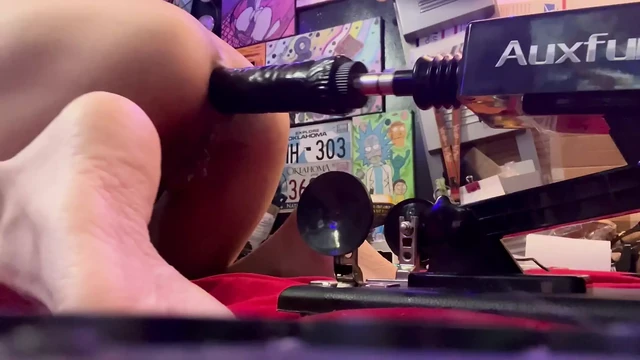 Getting Anal Pounded by Fuck Machine