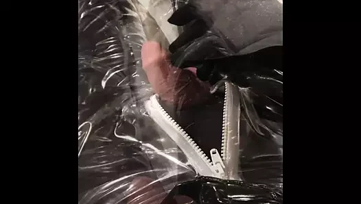 PVC shoe play and cum