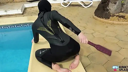 Neoprene Spanking Paddle & Pussy Flogging