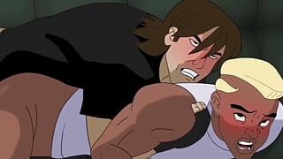 Évolution X-Men ep 02 - Un homme gay dans la fraternité à la disposition de plusieurs garçons hétéros - Hentai Bara Yaoi