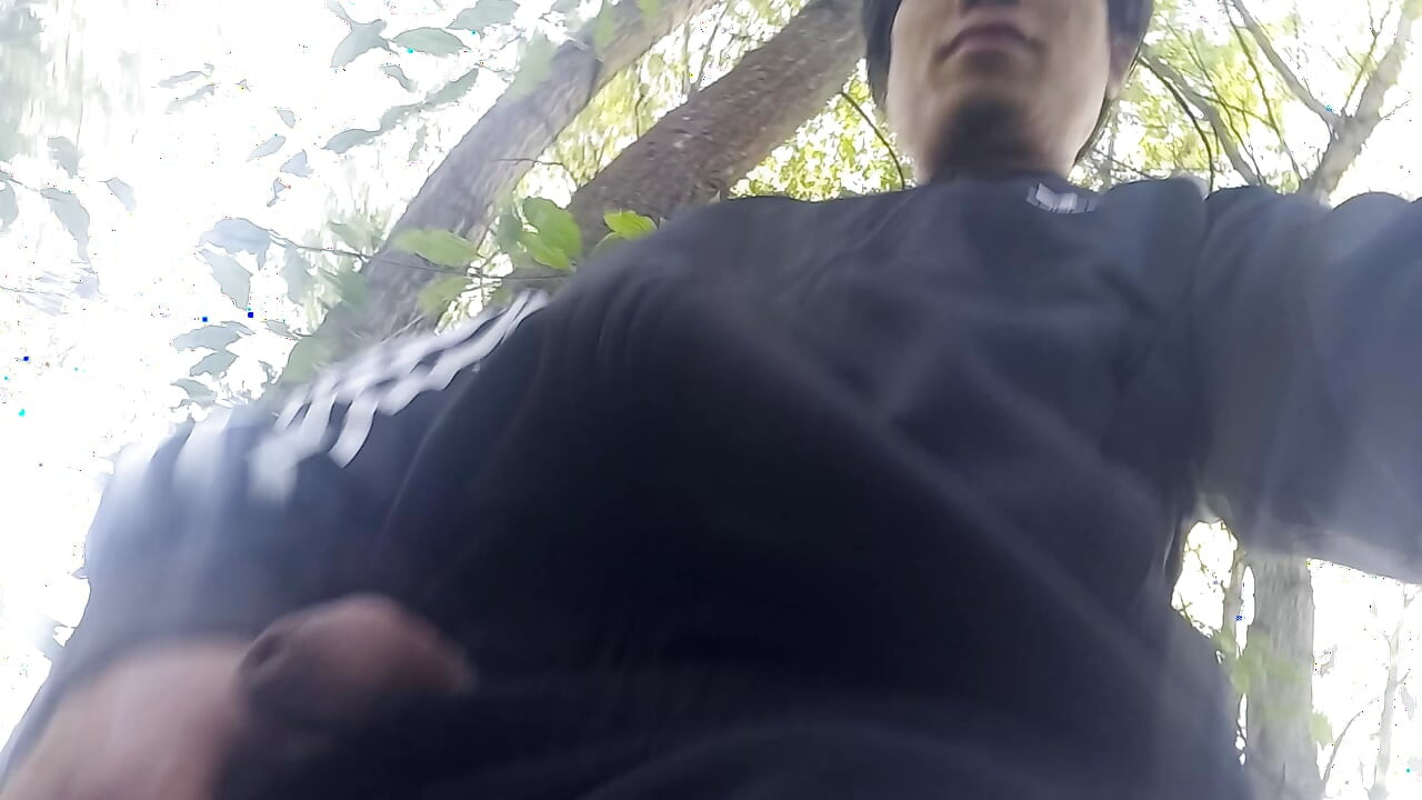 Who will spot this twink in a black and white adidas tracksuit, flashing his cock in public going commando freeballing, peeing i