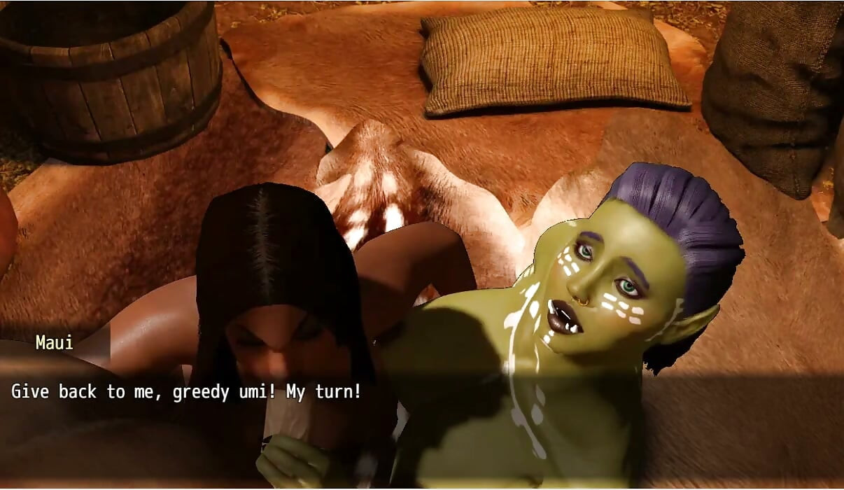A Struggle with Sins - Gameplay - Roleplay - Tia& Maui Threesome in Hut