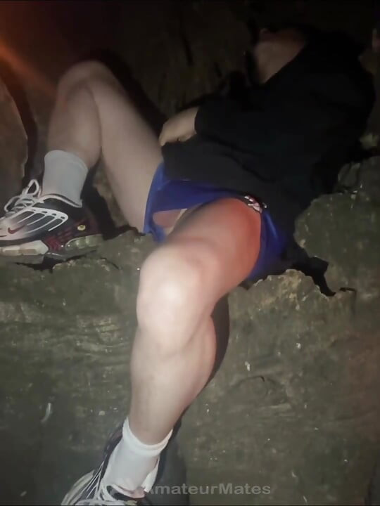 Amateur S. Boy's Dick and Smooth Balls Exposed as He Was Resting in a Park