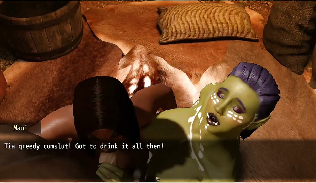 A Struggle with Sins - Gameplay - Roleplay - Tia& Maui Threesome in Hut