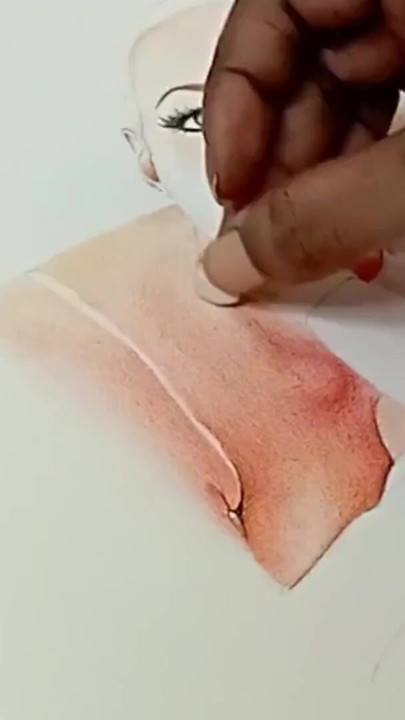 Erotic Art Or Drawing Portrait of Angela White as Sexy Desi Wife Sucking A Big White Dick | Clip 1