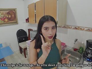 My horny stepsister takes it out on her husband's cuckold and ends up fucking her pussy - Porn in Spanish