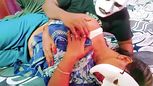 StepDad Caught His stepDaughter While Speaking with Her BF Then He Punished Her - Full Tamil Audio with Loud Real Moaning