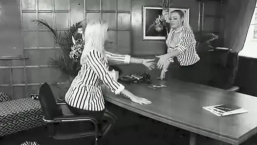 Hot Busty Blondes Team up to Take on a Lucky Man
