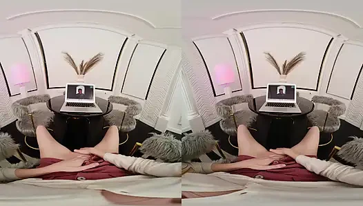 Touching Myself in Front of My Yoga Teacher - in VR