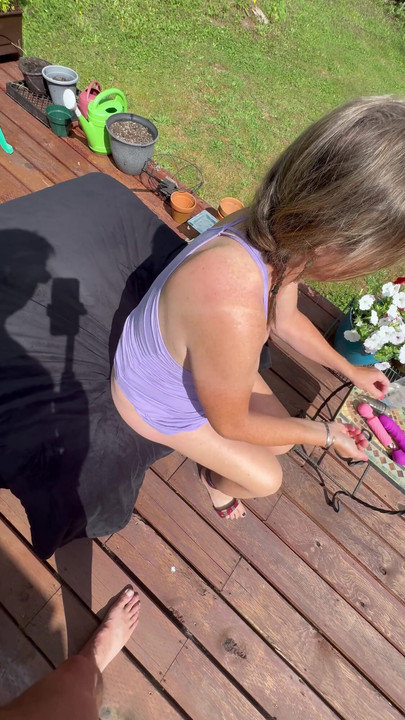 Powerful moment from "Freckled Bonemaiden has more outdoor fun on the farm."