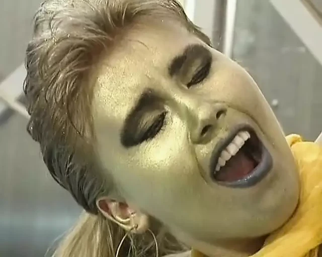 Good looking German babe gets her muff smashed in the workshop