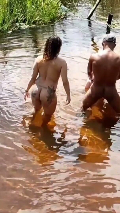 Cooling Off And Fucking With Hot Girls In The Creek | Clip 2