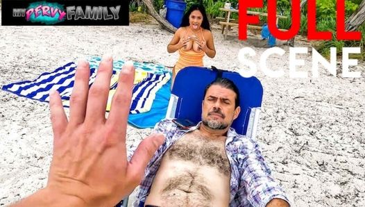 Whoa, minha meia-irmã gostosa me fodeu na praia, carga soprada - Serena Santos - mypervyfamily