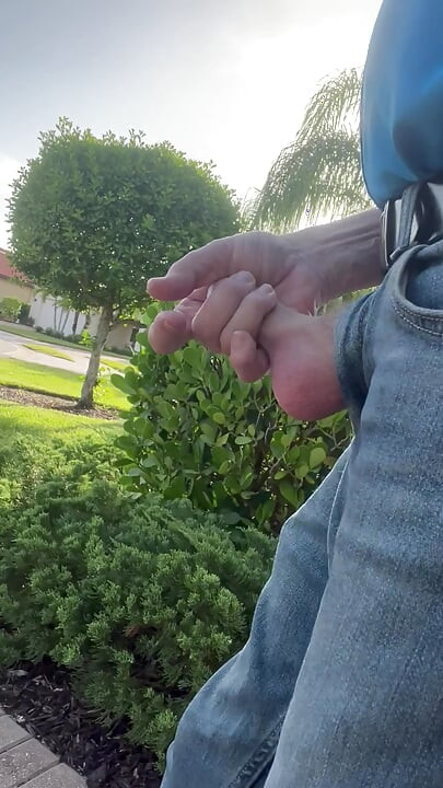 Exposing Myself Between The Houses