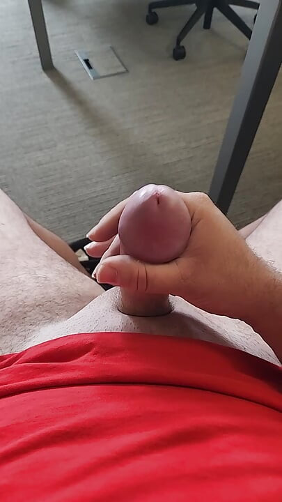 Handjob at the office
