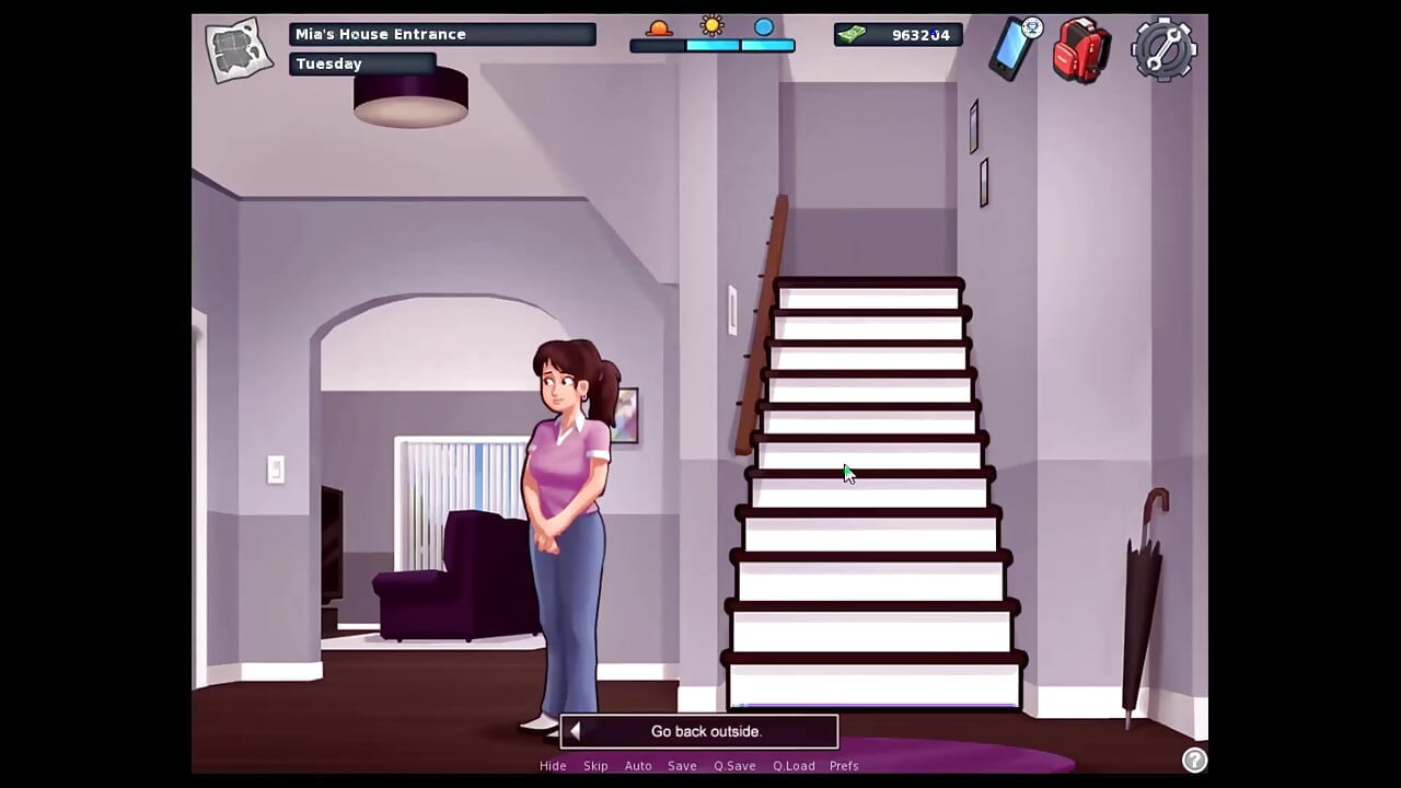 Summertime saga - Johannes jebe Odette... Dame i Johannes igrali su se vrtnje boce.