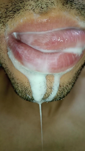 Epic moment from "Cum in my mouth, play with your cum, and swallow it, sexy, femboy, trans, gay naughty, tongue, sloopy,"