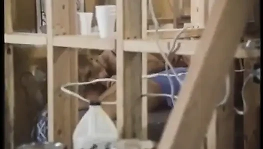 Good looking babes gets their pussies pounded hardcore form some builders