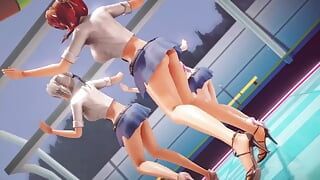 Mmd R-18 Anime devojke seksi plešu klip 285