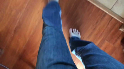 Molhando meu jeans