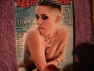 Miley Cyrus - покрытая спермой №2
