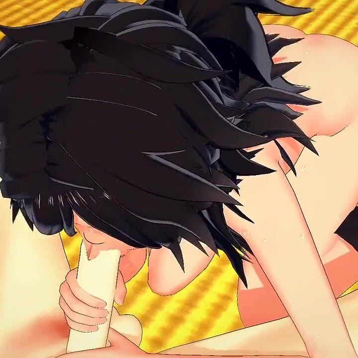 Kimetsu No Yaiba Yaoi - Tomioka Blowjob and Anal Sex with Uzui