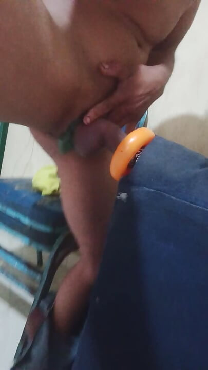 Skinny Guy Masturbating At Home